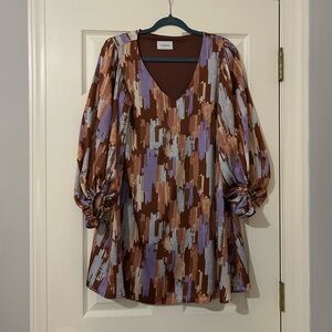 Adrienne Multicolor Long Sleeve Dress